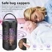 Solar Bug Zapper Outdoor Mosquito Zapper Waterproof Portable LED Flame UV Mosquito Killer with Storage Box Cordless Fly Lighting Lamp for Home Camping