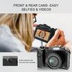 Digital Camera with WiFi,64MP Photography and 4K 5K Vlogging Camera Kit for YouTube,Front and Rear Dual Camera for Selfie,Equipped with 32GB Micro Card