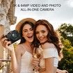 Digital Camera with WiFi,64MP Photography and 4K 5K Vlogging Camera Kit for YouTube,Front and Rear Dual Camera for Selfie,Equipped with 32GB Micro Card