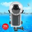 50m/164ft Invisible Dive Case for Insta360 X3 Underwater Waterproof Housing Cover Protective PC Sealed Shell Photography Housings