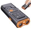 Anti Dog Bark Devices,Portable Ultrasonic Indoor Outdoor Dog Anti Barking Device with Flashlight,Rechargeable Dog Training Tool Color Black