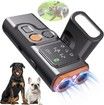 Anti Dog Bark Devices,Portable Ultrasonic Indoor Outdoor Dog Anti Barking Device with Flashlight,Rechargeable Dog Training Tool Color Black