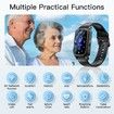 Smart Watch 4G GPS Tracker with Fall Detection,SOS Emergency Button,Two-Way Calling,Pedometer,Anti-Lost Alert for Dementia Patients,Black