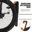 Garage Bike Rack with Tire Tray,Wall Mount Bike Hanging Storage System,Indoor Shed Wall Mount,Heavy Duty Holds Up to 30kg Color Black And Orange