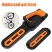 Garage Bike Rack with Tire Tray,Wall Mount Bike Hanging Storage System,Indoor Shed Wall Mount,Heavy Duty Holds Up to 30kg Color Black And Orange