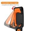 Garage Bike Rack with Tire Tray,Wall Mount Bike Hanging Storage System,Indoor Shed Wall Mount,Heavy Duty Holds Up to 30kg Color Black And Orange