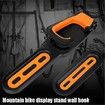 Garage Bike Rack with Tire Tray,Wall Mount Bike Hanging Storage System,Indoor Shed Wall Mount,Heavy Duty Holds Up to 30kg Color Black And Orange