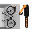 Garage Bike Rack with Tire Tray,Wall Mount Bike Hanging Storage System,Indoor Shed Wall Mount,Heavy Duty Holds Up to 30kg Color Black And Orange