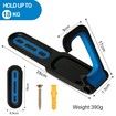 Garage Bike Rack with Tire Tray,Wall Mount Bike Hanging Storage System,Indoor Shed Wall Mount,Heavy Duty Holds Up to 30kg Color Black And Blue