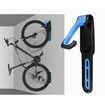 Garage Bike Rack with Tire Tray,Wall Mount Bike Hanging Storage System,Indoor Shed Wall Mount,Heavy Duty Holds Up to 30kg Color Black And Blue