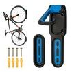 Garage Bike Rack with Tire Tray,Wall Mount Bike Hanging Storage System,Indoor Shed Wall Mount,Heavy Duty Holds Up to 30kg Color Black And Blue