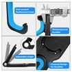 Garage Bike Rack with Tire Tray,Wall Mount Bike Hanging Storage System,Indoor Shed Wall Mount,Heavy Duty Holds Up to 30kg Color Black And Blue