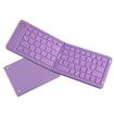 Portable Bluetooth Folding Keyboard for IOS/Android/Windows Tablet Mobile Phone Portable Keyboard Computer Accessories Color Purple