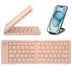 Portable Bluetooth Folding Keyboard for IOS/Android/Windows Tablet Mobile Phone Portable Keyboard Computer Accessories Color Pink