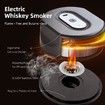 Electric Whiskey Smoker Kit, 6 Wood Chips,Double Concave Design Cocktail Smoker Kit,Smoked Old Fashioned Kit,Birthday Anniversary Bourbon Whiskey Gifts