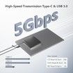 External Blu Ray Drive, Support 50G Disc Read/Write Bluray Drives, Portable 3D Blu Ray Burner with USB 3.0 and Type-C, Cd Player