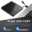 External CD/DVD Drive for Laptop, USB A/C 3.0 CD DVD Player Portable +/-RW Burner CD ROM Reader Writer Disk Duplicator