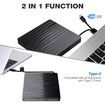 External CD/DVD Drive for Laptop, USB A/C 3.0 CD DVD Player Portable +/-RW Burner CD ROM Reader Writer Disk Duplicator