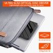 8 IN 1 External CD/DVD Drive for Laptop, USB 3.0 Portable External CD Burner Reader Writer with 4 USB Ports/2 TF SD Card Slots/1 USB Type C Port