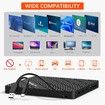 8 IN 1 External CD/DVD Drive for Laptop, USB 3.0 Portable External CD Burner Reader Writer with 4 USB Ports/2 TF SD Card Slots/1 USB Type C Port