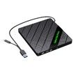 8 IN 1 External CD/DVD Drive for Laptop, USB 3.0 Portable External CD Burner Reader Writer with 4 USB Ports/2 TF SD Card Slots/1 USB Type C Port