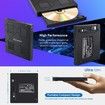 External CD/DVD Drive,upgrade 8 in 1,USB 3.0,2 type-c port for Laptop Macbook Desktop PC Compatible with Windows 11/10/8 Linux Mac OS