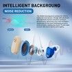Rechargeable Hearing Aids for Seniors with Noise Cancelling 16-Channel Digital Chip Volume Control Invisible OTC Hearing Aids not Amplifiers