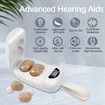 Hearing Aids for Seniors, Rechargeable Hearing Aid with Noise Cancelling Invisible Hearing Amplifiers with Charging Box, Easy to Carry