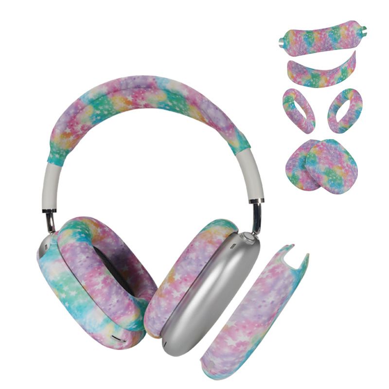 Starry Sky Pink Style 4 Piece Set Apple Airpods Max Silicone Printed Earphone Protective Case