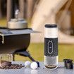 Portable Espresso Machine, 2 in 1 Wireless 15 Bar Pressure Mini Coffee Maker for Travel RV, Hiking, Office, Auto Shut Off and Silent Operation, Black