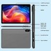 Android Tablet, 10.1 inch Android 13 Tablets 8GB RAM 64GB ROM, 1280x800 IPS HD Touchscreen, 6000mAh Battery, Bluetooth, Dual Camera, Blue