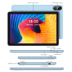 Android Tablet, 10.1 inch Android 13 Tablets 8GB RAM 64GB ROM, 1280x800 IPS HD Touchscreen, 6000mAh Battery, Bluetooth, Dual Camera, Blue