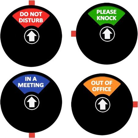 1 Pack 5 Inch Privacy Sign Do Not Disturb Knock Not In Meeting Office
