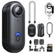 128GB 4K Mini Body Camera,Wearable Action Body Cam,Thumb Size Hands Free Recording Body Worn Camera,Premium Portable Camcorder (Black)