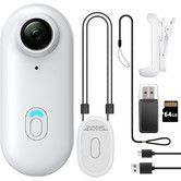 64GB 4K Mini Body Camera,Wearable Action Body Cam,Thumb Size Hands Free Recording Body Worn Camera,Premium Portable Camcorder (White)