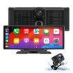 10.26 inch Wireless Carplay Screen for Car, Wireless Carplay Android Auto, 1080P IPS Touch Screen Bluetooth, Hands-Free, GPS, FM, Aux, TF Card, MirrorLink