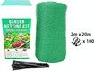 Garden Netting 2M*20M Heavy Duty Bird Net, Deer, Plant Protection Extra Strong Woven Mesh, Reusable Kit, Animal Fencing for Fruits Trees, Green