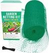 Garden Netting 2M*20M Heavy Duty Bird Net, Deer, Plant Protection Extra Strong Woven Mesh, Reusable Kit, Animal Fencing for Fruits Trees, Green