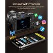 8K Digital Camera,88MP Autofocus WiFi Vlogging Camera for YouTube Video with Front and Rear Lens,Flash,Touch Screen,Lens Hood,64GB Card,2 Batteries