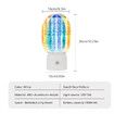 Rechargeable Cordless Table Lamp with Aurora Effect,360 Rotation Bedroom Night Light,Desk Lamp For Home Decor