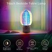 Rechargeable Cordless Table Lamp with Aurora Effect,360 Rotation Bedroom Night Light,Desk Lamp For Home Decor