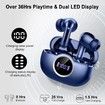 Wireless Earbuds,Bluetooth 5.4 Headphones HiFi Stereo 3D Bass EarBuds,ENC Noise Cancelling Mic,IP7 Waterproof Workout Sport for Android iOS,Blue