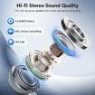 Wireless Earbuds,Bluetooth 5.4 Headphones HiFi Stereo 3D Bass EarBuds,ENC Noise Cancelling Mic,IP7 Waterproof Workout Sport for Android iOS,Blue