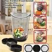Mini Fruit Chopper Cup Vegetable Speed Chopper Push Plate Detachable Cutter Kitchen Gadgets Home Essentials Black