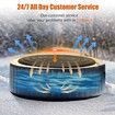 5.4FT Inflatable Hot Tub Cover Round 48 With Handle, Fit Intex Hot tub Cover Best Way salu spa Cole Man Cover Inflatable Insert Insulated Lid Replacement