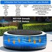 5.4FT Inflatable Hot Tub Cover Round 48 With Handle, Fit Intex Hot tub Cover Best Way salu spa Cole Man Cover Inflatable Insert Insulated Lid Replacement