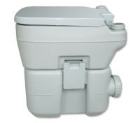 Portable Toilet - Camping Potty Restroom - 20L Square Light Gray
