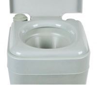 Portable Toilet - Camping Potty Restroom - 20L Square Light Gray