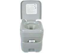 Portable Toilet - Camping Potty Restroom - 20L Square Light Gray