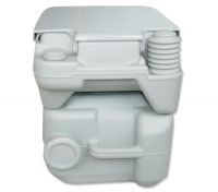 Portable Toilet - Camping Potty Restroom - 20L Square Light Gray